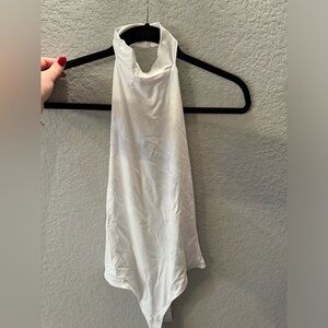 ZARA Fitted Halter Neck and Open Back Bodysuit